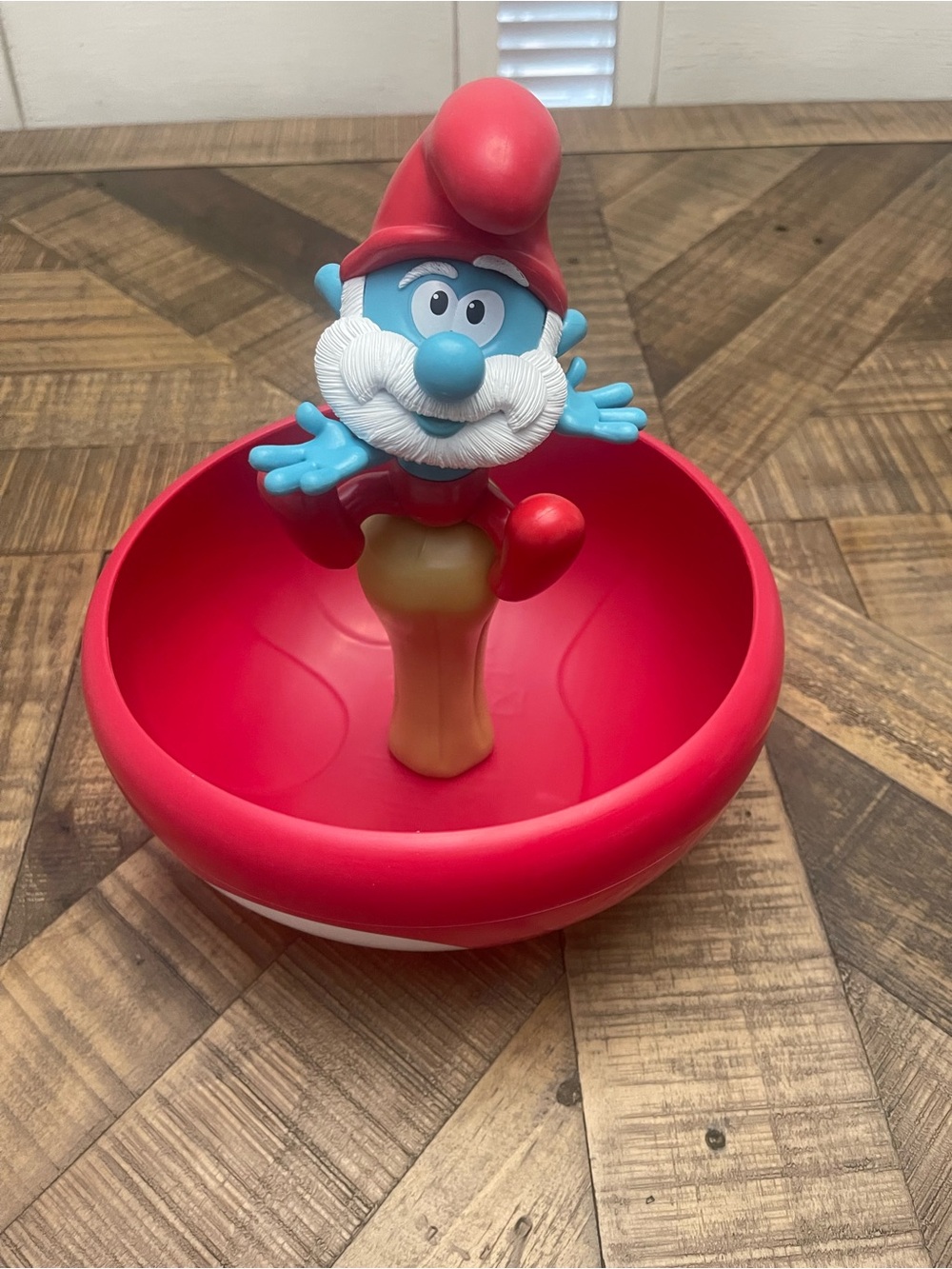 Papa Smurf popcorn bucket released for the 2025 Smurfs movie